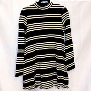 Zara Trafaluc Midi Mock-neck Knit Dress